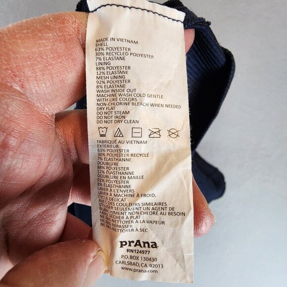 PrAna Lilliana Tank Top Cut Out Open Back Fitted Workout Lightly Padded Bra Md - Picture 8 of 13